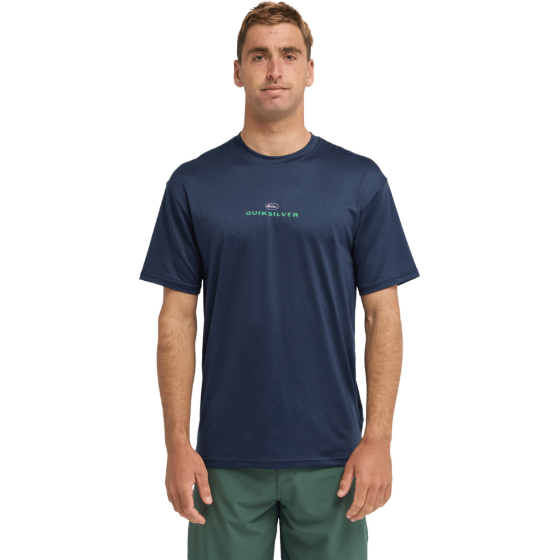 2026 Quiksilver Mens Nomad Surf Tee Short Sleeve Rash Vest EQYWR03477 - Dark Navy